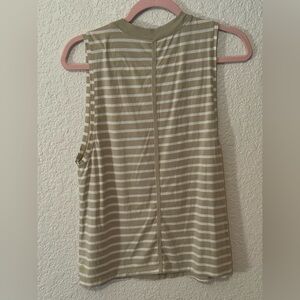 Lululemon All Yours Tank Top in the color "Yachtie Stripe Dew Green White" sz 10